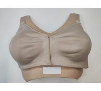 Selene Reggiseno Senza Ferretto in Cotone a Doppio Strato Preformato con Apertura avanti Art. Marta (B, Nero, 8)