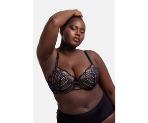 Reggiseno avvolgente Céline Nero 4 C Tinta unita