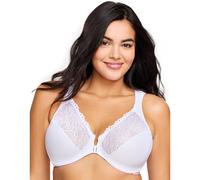 Reggiseno avvolgente in pizzo, Elegance Bianco 10 G Tinta unita