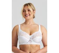 Reggiseno avvolgente, ricamato Bianco 7 E Tinta unita