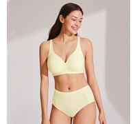 Reggiseno basic verde, senza cuciture, traspirante, con chiusura a gancio, comodo e essenziale, con libertà di movimento L,M,S,XLTessuto in maglia