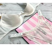 Reggiseno Bianco Semi Coppa 3/4 Con Fiocco Di Strass Luxe Di Victoria's Secret