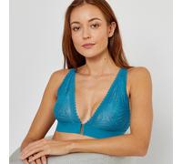 reggiseno bralette senza ferretti, Hibiscus Verde 2 A Tinta unita