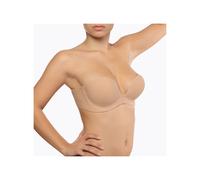 Bye Bra Reggiseno Push-up Gala, invisibile adesivo senza spalline, Coppa B, Nudo