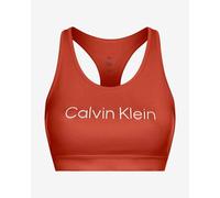 Reggiseno Calvin Klein Essentials Medium Support Sport marrone rossiccio bianco - XS