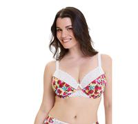 Reggiseno classico con ferretto CELIA Rosso 5 E Floreale