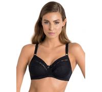 Reggiseno classico Sièlei 90 senza ferretto 100% cotone (8, Nero)