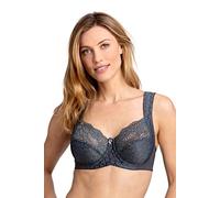 Reggiseno con Ferretto e Supporto Laterale Miss Mary Jacquard & Lace 4E Dark Grey
