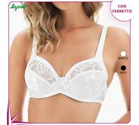 Reggiseno con ferretto Lepel 231 coppa C D in pizzo