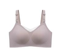Reggiseno con Pizzo Davanti Imbottito Scollati Abbondanti Fucsia 4 Completo Sportiva Support 1c AIRE Mettere Velvet Anziane Allenamento Basic Elastico Largo Gancio Triplo