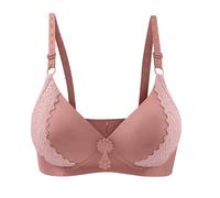 Reggiseno confortevole senza ferretto per reggiseno senza cuciture, coppe morbide sfoderate, tenuta leggera, ideale per tutti i giorni, reggiseno t-shirt, copertura completa, non imbottita, Viola