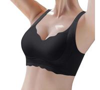 Reggiseno confortevole, sexy, senza ferretto, senza spalline, senza spalline, senza spalline, effetto push up, senza tracce, senza balena, supporto ottimale da donna, senza ferretto, Le Noir, 42