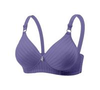 Reggiseno da allattamento da donna senza ferretto, con pratica chiusura a clip, comoda e di sostegno, top morbido e confortevole con spalline larghe, Stil_i03 blu, 50