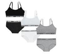 Reggiseno da bambina 9 - 15 anni per bambini, in cotone, mutande (confezione da 6), b, Taglia Unica