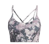 Reggiseno da donna adidas Yoga Light-Support Long Line Graphic Gris 100A/C