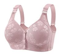 Reggiseno da donna aperto davanti a schiena nuda anti cedimento senza ferretto spalline regolabili reggiseno traspirante leggero sexy reggiseno femminile push up senza spalline, grigio, 46