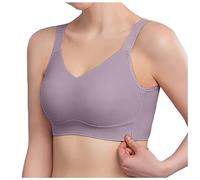 Reggiseno da donna con orecchie da coniglio, per una piccola collezione di seni cadenti, sottili, senza lasciare traccia, Lilla, L