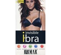 Reggiseno da donna invisibile balconcino push up con ferretto coppa B Lormar