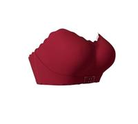 Reggiseno da donna Plus Size per le donne tinta unita senza spalline arricciato fibbia anteriore biancheria intima per antiscivolo striscia di silicone reggiseno sportivo, Rd1., L