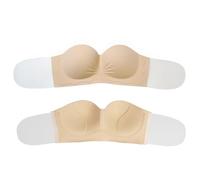 Reggiseno da donna push-up adesivo con ala laterale per abito da sposa invisibile senza spalline sollevatore biancheria intima bralette tubo top reggiseno per le donne, Wm834, C