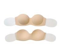 Reggiseno da donna push-up adesivo con ala laterale per abito da sposa invisibile senza spalline sollevatore biancheria intima bralette tubo top reggiseno per le donne, Wm835, C