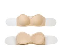 Reggiseno da donna push-up adesivo con ala laterale per abito da sposa invisibile senza spalline sollevatore biancheria intima bralette tubo top reggiseno per le donne, Wm832, D