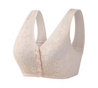 Reggiseno da Donna Riducente Bra Women, Womens No Steel Ring Front Close T Back Plus Size Sfoderato Senza Cuciture per Busto Grande (A, 42)