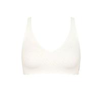 sloggi Donna Zero Feel Bliss Soft Bra, Silk Bianco