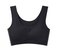 Reggiseno da donna ultra sottile in seta ghiacciata. Reggiseno estivo comodo, senza cuciture. Reggiseno ultra sottile in seta ghiacciata, Z2-bk1, M