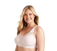 Reggiseno di Cotone Comodo Senza Ferretto Miss Mary Broderie Anglaise 4E Dusty Pink