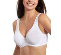 Selene, Reggiseno Donna Fascia Alta Comfort, con Ferretto Senza Imbottitura, in Comodo Tessuto, Collezione Teresa, Colore Bianco, Taglia 4C