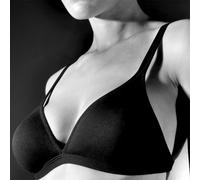 Reggiseno donna Gios triangolo a vela in cotone con coppe doppiate art Aneto