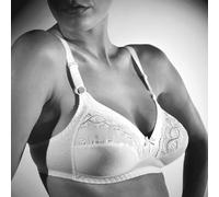 Reggiseno donna Gios cotone senza ferretto con inserti in pizzo Sangallo art 301