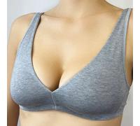 Reggiseno donna Gios triangolo a vela in cotone con coppe doppiate art Aneto