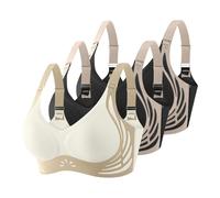 Reggiseno Donna Senza Ferretto Bralette Invisibile Elasticizzato Bralette Invisibile Elasticizzato Reggiseno Donna con Chiusura Frontale vestibilità Regular Senza Ferretto Imbottiture Estraibili