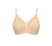 SIELEI, Reggiseno Francese Senza Ferretto, Realizzato in Microfibra Compatta e Contenitiva, Coppe Foderate in Cotone, Spalline Regolabili, Designed in Italy, Color Skin, Taglia 6C