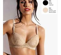 Reggiseno donna SieLei balconcino con ferretto tutto pizzo con imbottito - 2688