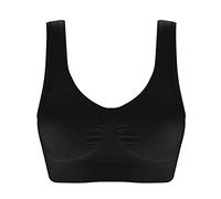 Reggiseno Donna Taglie Forti Comodo Yoga Leggero Reggiseno Sportivo Senza Cuciture Morbido Jogging Lingerie Traspirante Palestra Cotone Bralette Ginnastica Cinghie Regolabili Taglie Forti Push Up 2025