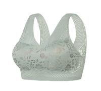 Reggiseno Donna Triangolo Pizzo Comodo Push Up Bralette Stretch Leggero Reggiseni Base Elegante Imbottito Bralette in Pizzo Aspetto Naturale Bra Push-up Cuciture Comodo Reggiseno Base Top Corsetto