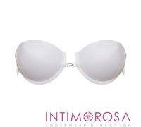 Reggiseno fascia Lormar lynette schiena scoperta spalline trasparenti
