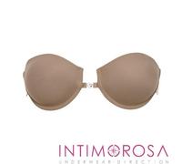 Reggiseno fascia Lormar lynette schiena scoperta spalline trasparenti