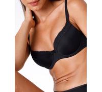 Reggiseno ferretto balconette leggermente imbottito Sensual Touch nero, in morbida microfibra. Comfort estremo Nero 5D