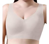 Reggiseno Gravidanza Maternità Reggiseno Gelatina Bra con ferretto Imbottito, Reggiseno di Tenuta Confortevole e Morbido, Traspirante Leggings Bianco, bianco, L