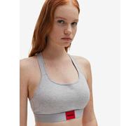 Reggiseno HUGO Pad Logo grigio rosso - XS