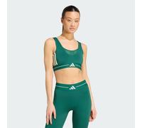 Reggiseno Hyperglam 3-Stripes Color Block Light Support Collegiate Green XS