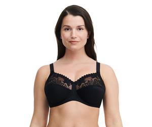 Reggiseno imbottito Amazone Nero 4 D Tinta unita