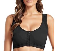 Reggiseno Imbottito Senza Ferretto - Steel Ring Front Thin Women Bra Full Plus Cup Button Breathable Gathers Underwear No Size Comfort Bra