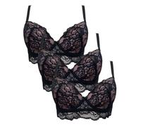 Reggiseno in Pizzo con Ferretto COCONUDA, Confezione da 3 Reggiseni