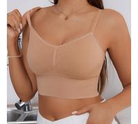 Reggiseno intimo per donne senza cuciture a grande elasticità, comodo e traspirante, può essere indossato al esterno L,M,S,XLColore unicoTessuto