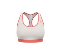Reggiseno medio odlo ascent performance wool grigio arancione